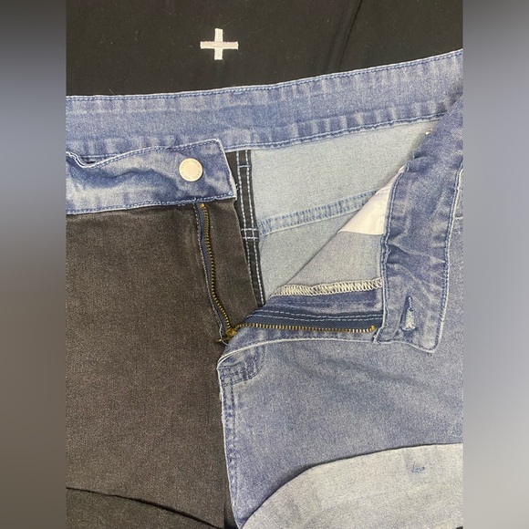 Color block jean shorts! - Picture 7 of 7